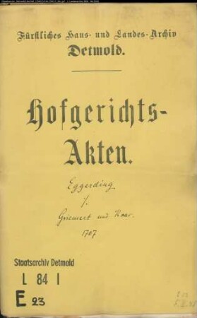 Eggerding, Töns zu Ehrsen gegen Griemert, Nacke, Dust und Bicker zu Ehrsen - Schäfereigerechtigkeit