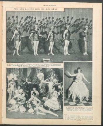 Por los escenarios de revistas [Fotografías]