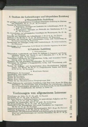 Vorlesungen von allgemeinem Interesse