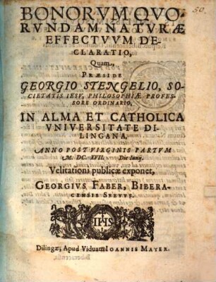 Bonorum Quorundam Naturae Effectuum Declaratio