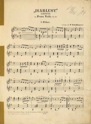 Isarlust : Gavotte ; Op. 46