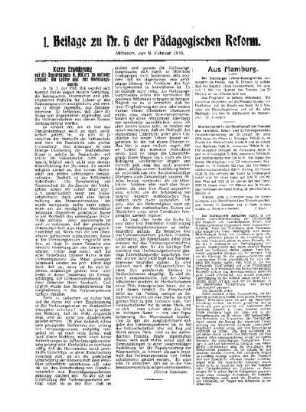 Kurze Erwiderung auf die Bemerkungen K. Höllers zu meinem Artikel ; Die Lehrer und das Vorlesungswesen : 1. Beilage zu Nr. 6 der Pädagogischen Reform