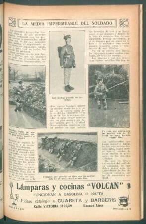 La media impermeable del soldado