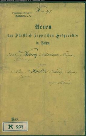 Koring in Schönhagen gegen Witwe Schröder in Warburg