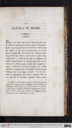 La Favola di Niobe