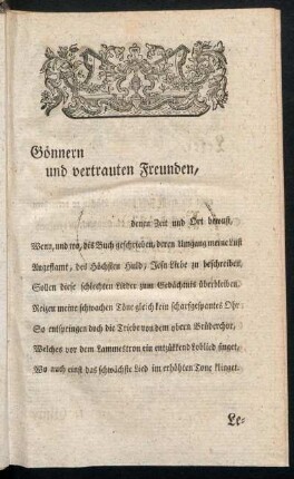 Gönnern und vertrauten Freunden,[...]