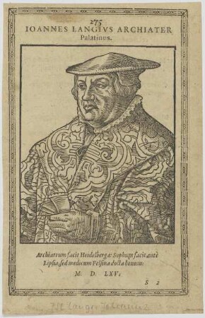 Bildnis des Ioannes Langivs