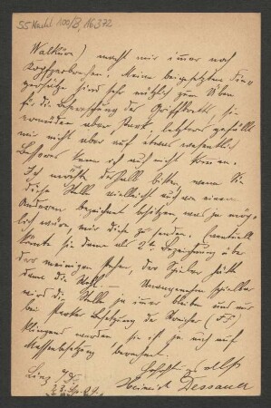 Brief an B. Schott's Söhne : 23.09.1909