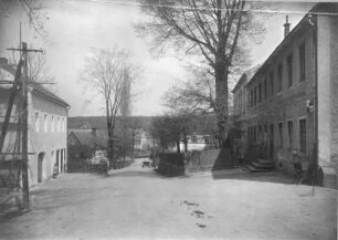 Dorfhain. Ortsteilansicht mit Gasthof zu Großdorfhain