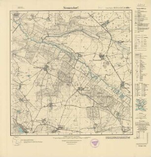 2043 (alte Nr.: 674) Nossendorf, Meßtischblatt (4cm - Karte)