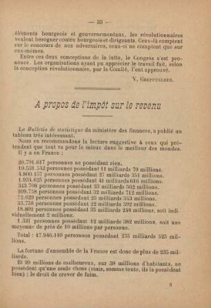 A propos de l'impôt sur le revenu