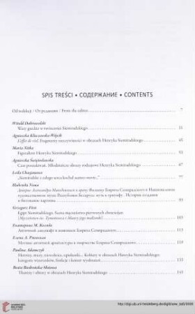 Spis treści