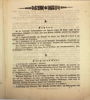Jahresbericht über die B. Landwirthschafts- und Gewerbs-Schule zu Dilingen, 1837/38