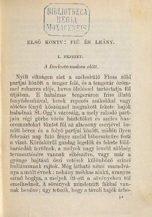 A vízi malom : Regény 2 kötetben. Irta Elliot György. Eredeti angolból forditotta Váczy János, 1