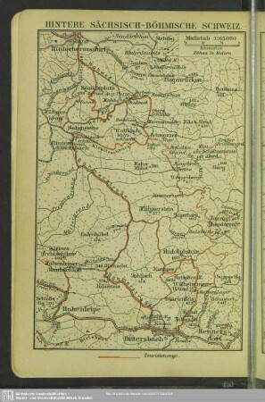 [Spezialkarte] Hintere Sächsisch-Böhmische Schweiz
