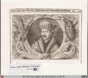 Bildnis Safi I., Schah von Persien (reg. 1629-42)