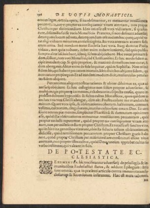 De Potestate Ecclesiastica.