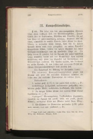 III. Kompositionslehre