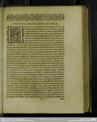 Epistola Prior Dedicatoria