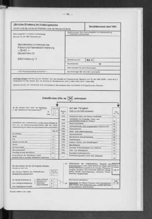 Jährliche Erhebung im Ausbaugewerbe