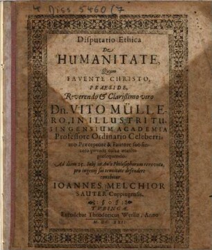 Disp. de humanitate