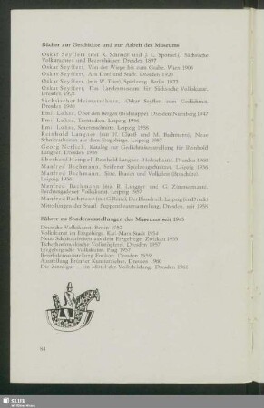 Führer zu Sonderausstellungen des Museums seit 1945