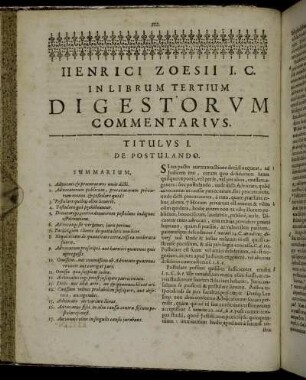 In Librum Tertium.