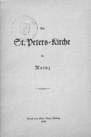 Die St. Peters-Kirche in Mainz