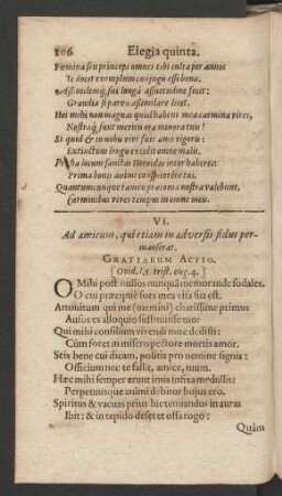 VI. Ad amicum, qui etiam in adversis fidus permanserat.