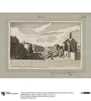 Berlin. Wahrhafter Prospect desjenigen Theils [...] wieder genesen.