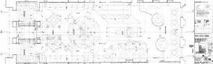 Stuttgart Hbf: Neuplanung eines Restaurants/ DSG - Bereich ehem. Hubertussaal / Fliesenverlegeplan Empfangsgeb. IC-Restaurant