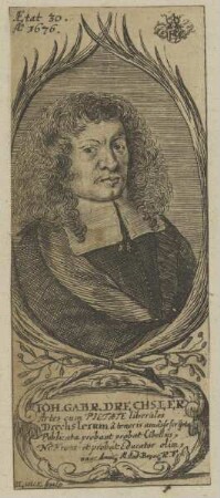 Bildnis des Iohann Gabriel Drechsler