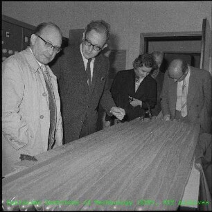 Besuch von Dr. Siegfried Balke (Bundesminister für Atomkernenergie und Wasserwirtschaft (BMAtW)) am Kernforschungszentrum Karlsruhe (KfK)