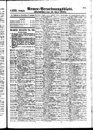1422.Ausgabe. Donnerstag, 12. April 1917