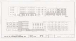 Engelhardt Hof, Berlin: Bauantrag: Ansichten Christstraße und Danckelmannstraße aller Bauteile 1:100