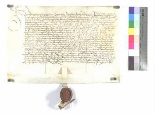 Lehenbrief Graf Eitelfriedrichs zu Zollern für Kloster Wiblingen über Staig und Hüttisheim