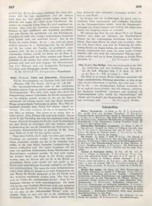 317-318 [Rezension] Sasse, Hermann, Union und Bekenntnis