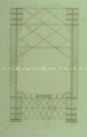 Weichsel-Brücke bei Dirschau - Querschnitt, Tafel XII