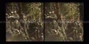 Ablösungskommando im Waldterrain, Vogesen