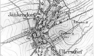 Waldhufen-Jänkendorf. Meßtischblatt, 1:25.000, Sekt. Niesky, 1886