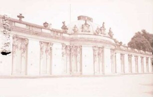 Potsdam: Sanssouci zugemauert, Schutz gegen Bomben