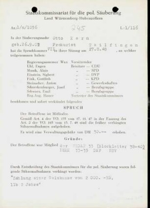 Kern, Otto