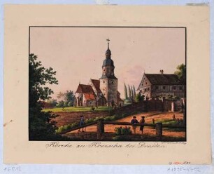 Die Kirche in Kreischa bei Dresden von Norden