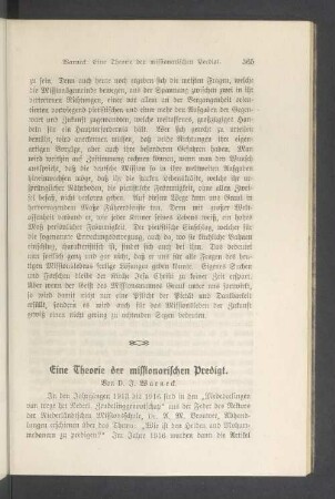 Eine Theorie der missionarischen Predigt