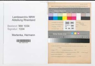 Entnazifizierung Hermann Martenka , geb. 05.07.1896 (Oberstleutnant)