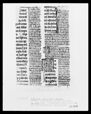 Petrus Lombardus, Commentarius in epistolas Sanct Pauli: Initialen M