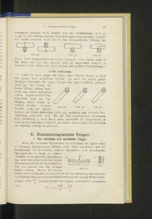 E. Zusammengesetzte Träger.