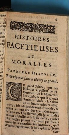 Histoires facetieuses et morales