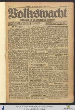 Nr. 1-26 (Januar 1920)