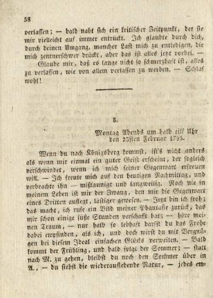 5. Montag ... den 23sten Februar 1795.